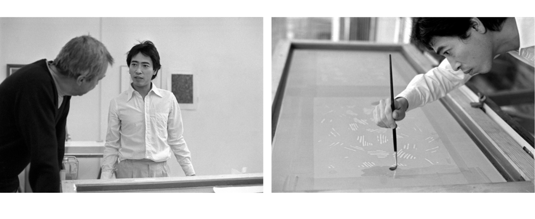 Jasper Johns with Hiroshi Kawanishi February 8, 1980

Photographs &copy; Katy Martin 2022